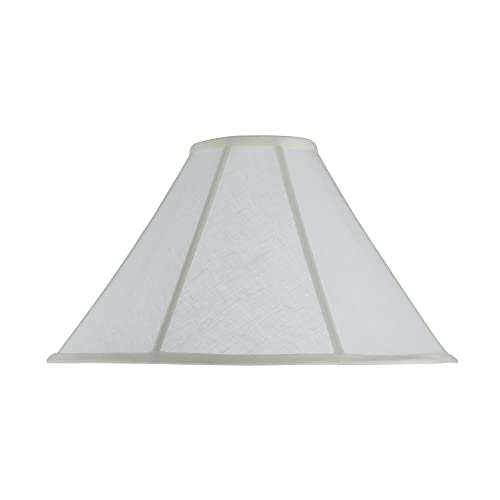 Aspen Creative 30042A Transitional Bell Shape Spider Construction Lamp Shade in Off White, 18" wide (51/2" x 18" x 11 1/2")