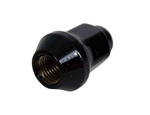 Image of MASSFX Golf Cart Lug Nuts Full Set 16 Count for E-Z-Go Club Car Yamaha EZGO (HEX14MM L28MM 3 /8-24, Black)