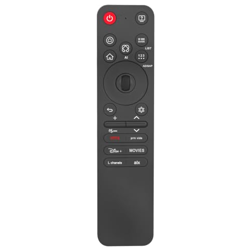 VINABTY Reemplazar el Control Remoto Apto para LG OLED48C51LA OLED48C52LA OLED48C55LA OLED48C57LA OLED55B59LA OLED65B59LA OLED65C54LA OLED77B56LA 65QNED93A6A 75NANO90A6B 85QNED93A6A MR25GA AKB76046603