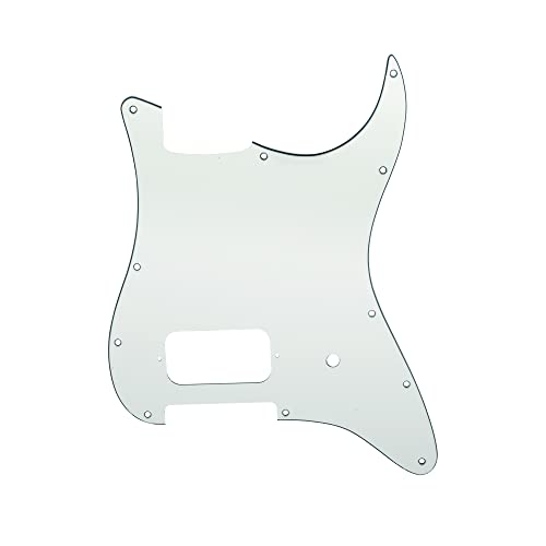 Musiclily Pro 11 Holes ST Strat Uncovered One Humbucker Guitar Pickguard Scratch Plate for American/Mexican Fender Tom Delonge Stratocaster Electric Guitar