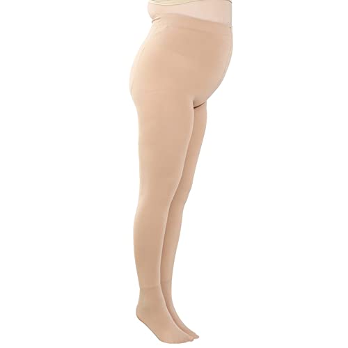 Image of UTTPLL Women's Run Resistant 80 Denier Tights Solid Color Dance Stockings Soft Semi Opaque Footed Pantyhose High Waist Tight