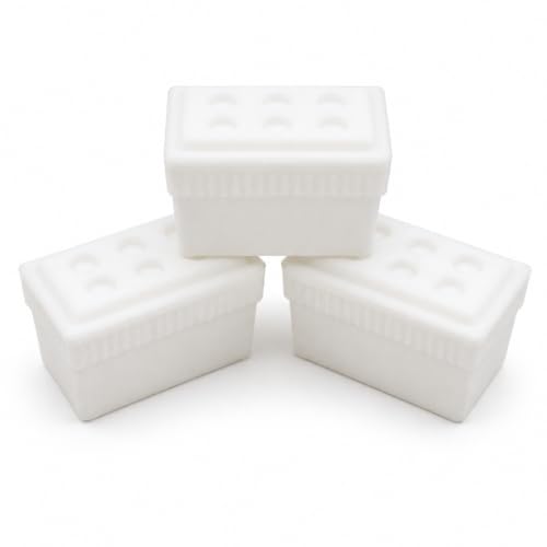 3DEXL 1/10 Scale RC Crawler Accessory - White Foam Styrofoam Cooler for Drinks 3-Pack