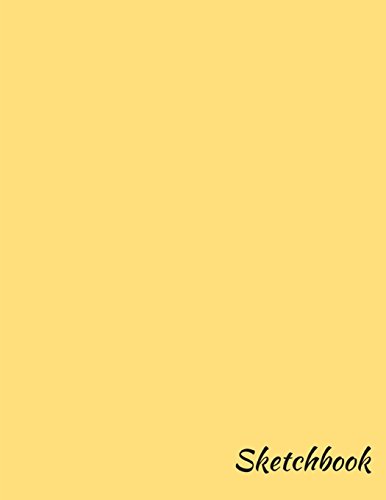 Sketchbook: 8.5 x 11 Large Sketchbook, Manila cover, Blank Drawing Book for Drawing, Sketching, Doodling, Writing (Notebook, Journal) White Paper, 100 Unlined Blank Pages