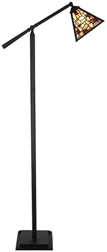 Casa Padrino lampadaire Tiffany de luxe noir/multicolore 65 x H. 165 cm - Lampadaire Tiffany orientable - Luminaires Tiffany - Lampadaires Tiffany - Lampadaires de salon - Lampadaires de bureau Cover