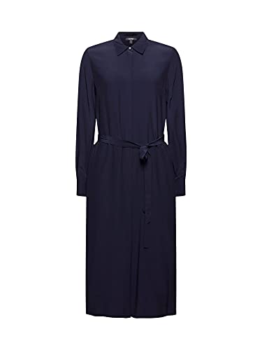 ESPRIT Damen 991EO1E305 Kleid, Navy, 34