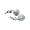 Premium motorcycle bar end handlebar mirror, rear view handlebar mirror, unbreakable heavy quality, Best for Cafe Racer Continental GT and Interceptor (Silver)