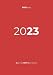 ABNotes Agenda 12M 12 mesi Giornaliera B5 Red: Planner/Diario giornaliero - Rosso - Grande 366 Pagine Spesse - Griglia calendario annuale e mensile - Note