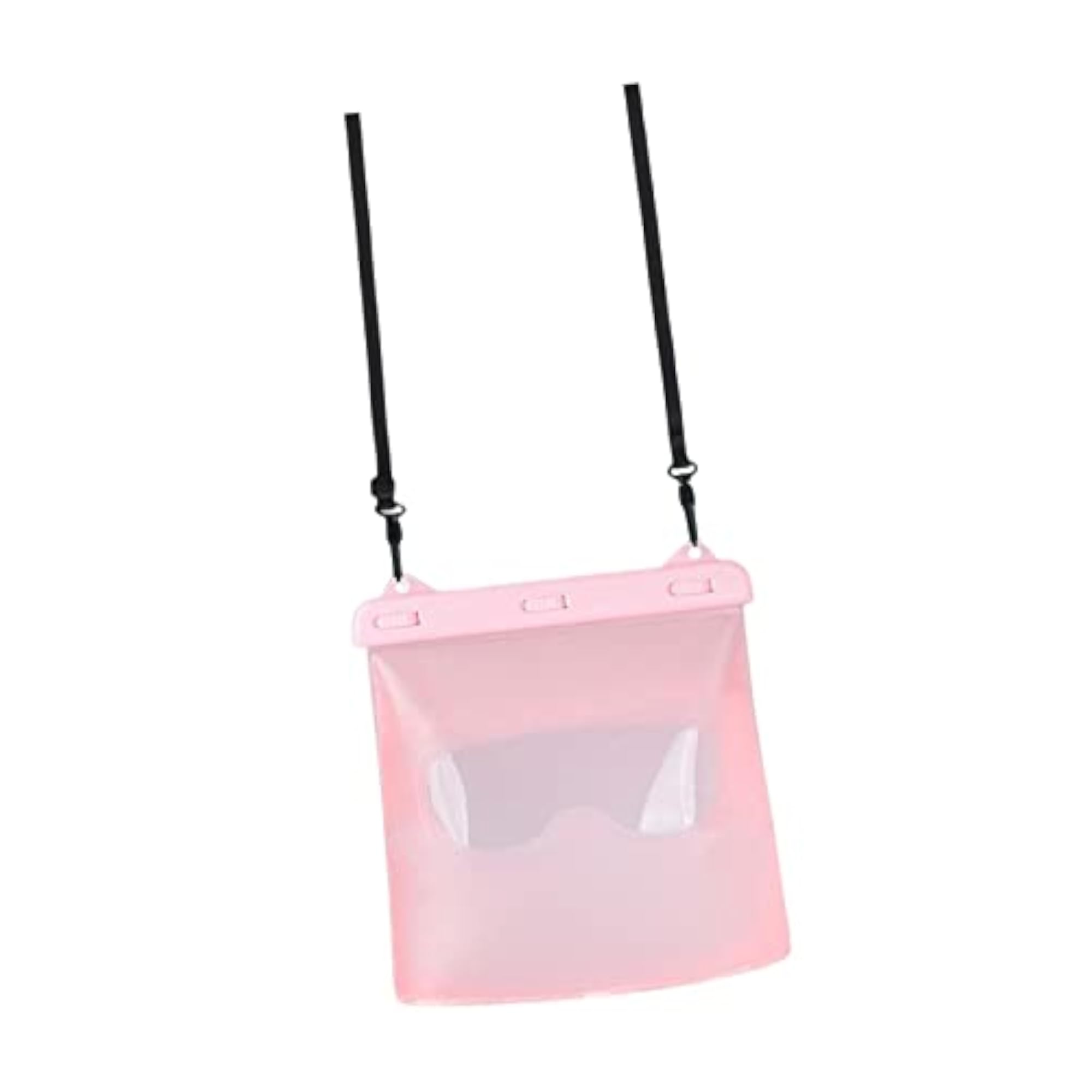 Waterproof Storage Bag Swimming Lightweight with Shoulder Strap for Rafting Pink