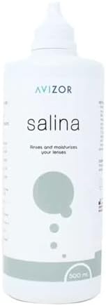 Avizor Saline Solution Contact Lens Storing Cleaner, 500ml, White