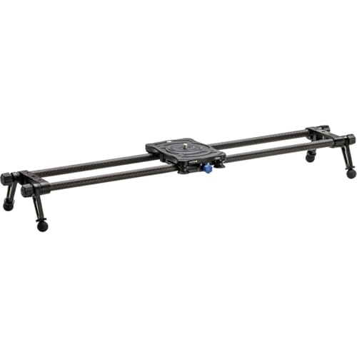 Image of Benro MoveOver8B Carbon Fiber Camera Slider with Carrying Case, Smooth 23.6 inch Travel, 17.6 lb Load Capacity, Precision Motion for Video, Film & Content Creation - Black (C08D6B)