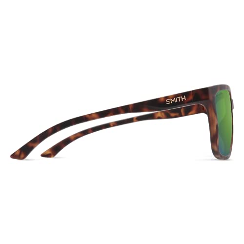 Smith Shoutout Sunglasses Matte Tortoise/Chromapop Polarized Green Mirror #TOP2