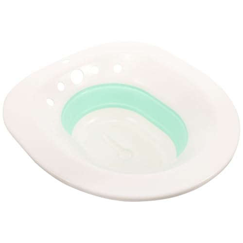 TOMETURE Palangana para Wc Plegable de Diseño Ergonómico para Baño de Asiento, Adecuado para Mujeres y Ancianos, Fabricada en Pp y Tpr para Ahorro de Espacio y Comodidad