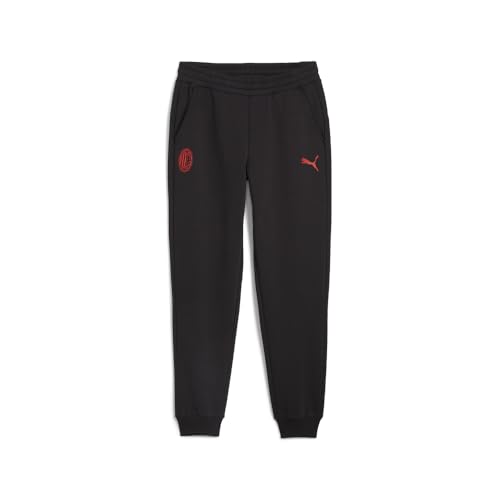 PUMA Mens Ac Milan Essentials Logo Pants Casual - Black - Size XL