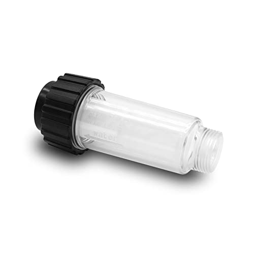 1x Filtro de Agua Que Incluye Inserto de Filtro (5.731-050.0) para Todas Las lavadoras a presión Karcher con conexión de Agua de 3/4 de Pulgada como Karcher K2-K7 Compatible con 4.730-059.0