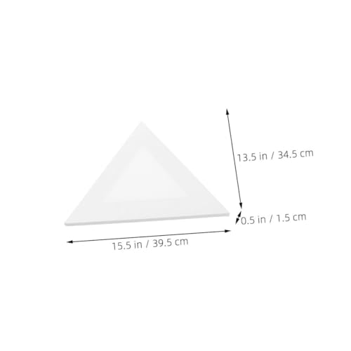 Marcos para pintura al óleo tablero triangular OSALADI con lienzo blanco estirado 3