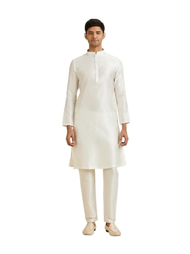 Kurta pyjama en soie Manyavar pour homme, ensemble traditionnel chic de mariage