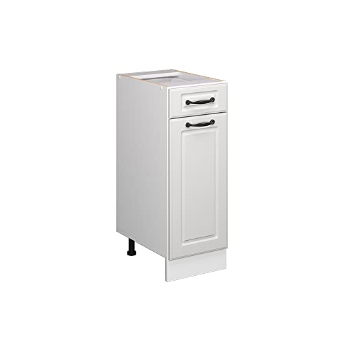 Vicco Meuble Cuisine R-Line, Blanc Campagne, 30cm sans PT, pour Une Combinaison Libre au Sein de systèmes de Cuisine modulaires