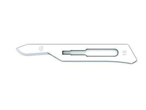 GIMA - Sterile Einwegklinge, aus Kohlenstoffstahl, Nr. 15, 100-er-Pack, 27003