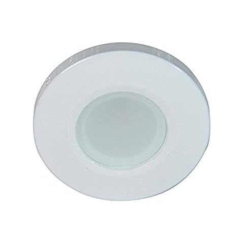 Lumitec 115258, Orbit Flush Mount Down Light, LED, White Housing, Dimmable White, Non-Dimming Red, Non-Dimming Blue Cover