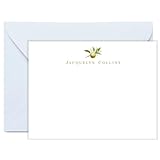 Lemon Grace Co Lemon Note Cards Cards - Personalized Note Cards and Envelopes Set for Women, Lemon Thank You Cards, Set of 10, Choice of Colors AS-1601