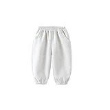 Hose Kinder Mädchen Jogginghose weichem dehnbarem Stoff für lässigen Komfort bei Outdoor Aktivitäten täglichem Tragen im (Grey, 6-9 Months)
