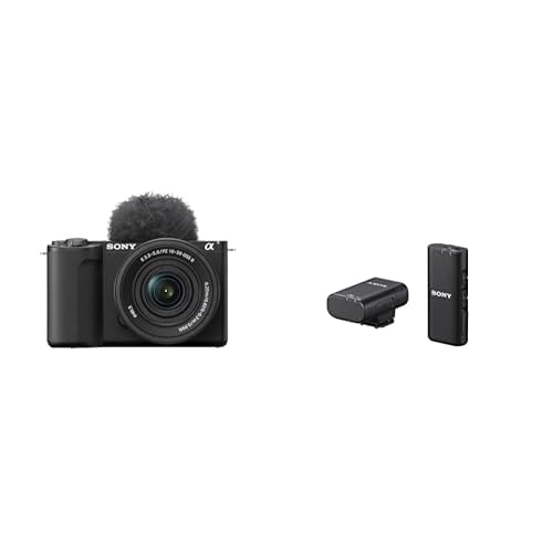 Sony ZV E10 II | Appareil Hybride à objectifs interchangeables APS C avec 16 50 mm f3.5 5.6 Vidéo 4K60p 4:2:2 10 Bits 26 MP Stab. Digitale Eye AF en Temps réel + ECMW2BT