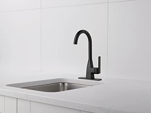 Peerless Xander Single-Handle Bar-Prep Kitchen Sink Faucet, Matte Black P1819Lf-Bl #TOP1