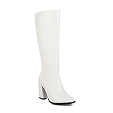 botas ala rodilla negras -Si tus pies son gordos o anchos, elige una talla más grande para estos zapatos.