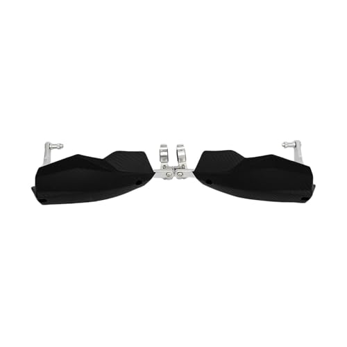 Protège-mains moto universel 7/8 1 1/8 double compatibilité noir carbone