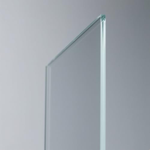 Panel de ducha de vidrio templado transparente de una pieza de Gecheer, 6 mm, con película antifragmentación – Vidrio de seguridad resistente a roturas para cabinas de baño miniatura 1