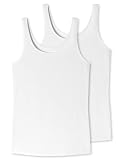 Uncover by Schiesser Damen 2PACK Trägertop Unterwäsche, Weiss, L