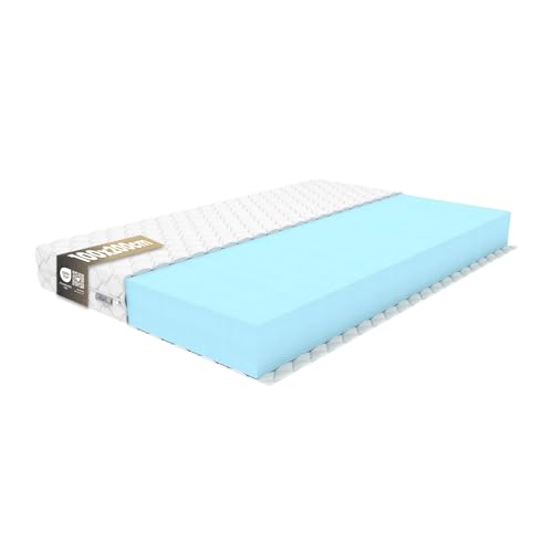 REM-Sen Matratze 100x200cm Höhe 10 cm Härtegrad 4 (H4) aus elastischem Polyurethanschaum mit Komfortschaum und Dreilagige Membranhülle, Matratze für Kinder, Erwachsene Öko-Tex Zertifiziert