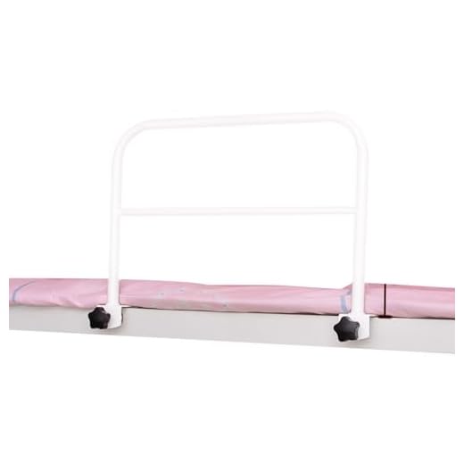 NASSMOSSE Bed Rails for Elderly Adults Safety Sturdy Bed Guard Rails Adjustable Safety for Seniors Grab Bars Attaching to Fall Prevention 18.1x11.8'' White