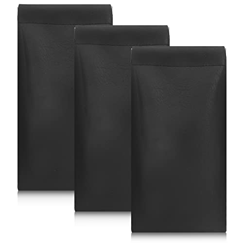 FYY Estojo de óculos, 3 unidades de couro para óculos de sol, bolsa portátil para óculos de sol para