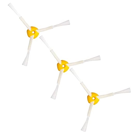 HyacGoaw Escovas laterais substituídas (pacote com 3) compatíveis com aspirador de pó iRobot Roomba 500, 600 e 700, escovas laterais de 3 braços compatíveis com aspirador iRobot 600 610 620 760 770