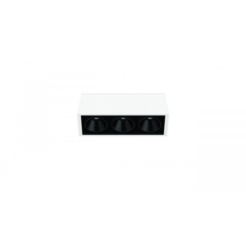 Luminaire linéaire Black Foster surface 3 2700K : éclairage design et anti-éblouissement moderne