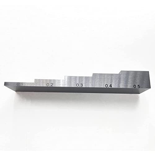 Bloque de calibración de 5 pasos para medidor ultrasónico de espesores, material acero 1018, espesores: 0,100", 0,200", 0,300", 0,400", 0,500" miniatura 6