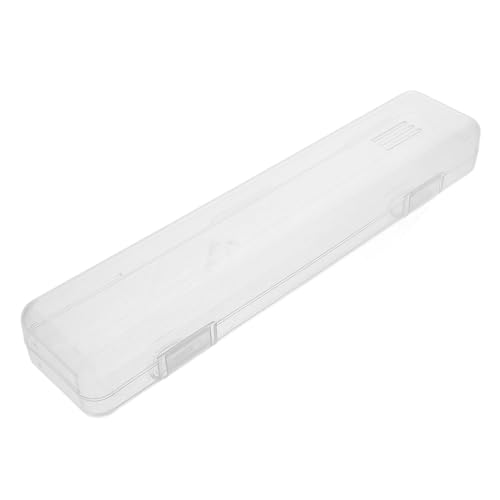 NULYLU 透明携帯用歯ブラシケース フック付き省スペース収納ボックス トラベル用歯磨き粉 カトラリー コスメ整理 大容量プラスチック製家