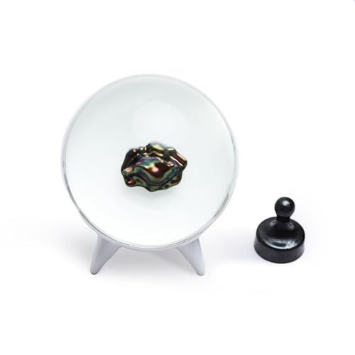 ZenFrekvens Dancing Ferrofluid Display with Music Rhythm, Magnetic Liquid Art with Stand, Ferrofluid Speaker Music Mate, Symbiote in a Bottle, Ferrofluid Display Lamp, Desktop Decor, Teenager Gifts