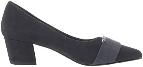 Easy Street Women's Cariel Dress Shoe Pump, Navy Matte/Navy Croco, 6 Wide | Image 5