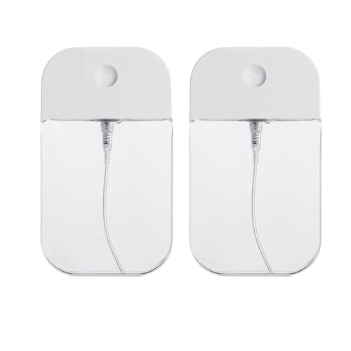 SGERUFZ 2 Pcs Flacon Vide Réutilisable Mini Spray Fines Brumes pour Parfum, Soins du Corps, Cosmétiques (38ml) (Petit)