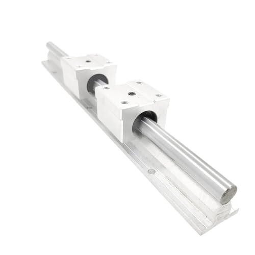 Guía lineal R12 de 12 mm con dos bloques R12UU de 450 mm de longitud para rieles