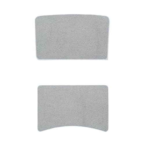 pour Tesla pour Modèle pour Y/3 pour Highland 2021 Toit Ouvrant Pare-Soleil Protection UV Daim Tissu Glace Boucle Avant Arrière Pare-Soleil Voiture(M3H Off White)