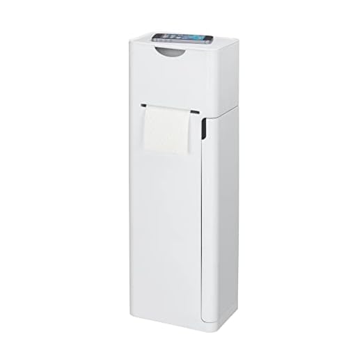 WENKO Stand WC-Garnitur Imon 6 in 1, Mit Toilettenpapierhalter, WC-Bürstenhalter, Ersatzrollenhalter, Stauraumfächer und Ablage, Kunststoff, 20 x 58,5 x 15 cm, Weiß mattiert