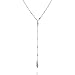Sterling Silver Y Shape Lariat Necklace - Handmade
