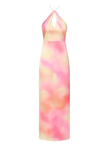 Image of Adrianna Papell Printed Sateen Long Dress