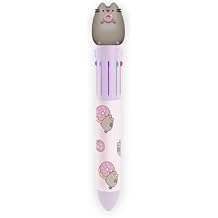 Grupo Erik Official Pusheen Pen | 10 in 1 Ballpoint Pen With 3D Pusheen Topper | Pusheen Gift | Kawaii Pen | Pusheen Gift - Kawaii Stationery