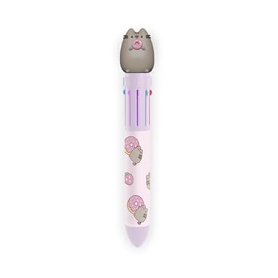 Grupo Erik Boligrafo Multicolor Pusheen Moments - Boligrafo retráctil Kawaii para niñas Infantil 10 colores en 1 │ Accesorios de papeleria Bonitos : Regalo cumpleaños