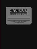 Black Graph Paper Composition Notebook 5 squares per inch: Grid Paper Notebook for Math and Science students, school, high school, and college. 5x5 ... 100 pages, 8.5x11 inch, 21.59 x 27.94 cm