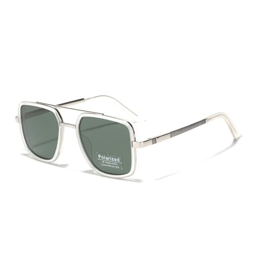 Lunettes de soleil polarisées pour stopper l'éblouissement | Monture métal mixte UV400